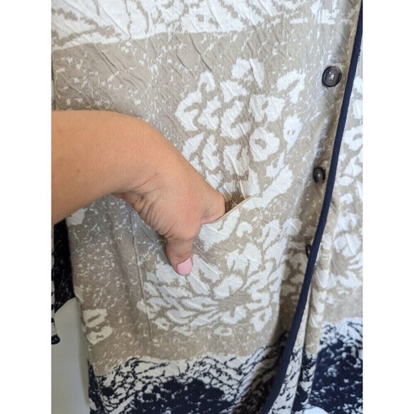 NIC+ZOE Sunset Seeker Jacket Womens Size S Multicolor Sweater Longline Artsy - Picture 7 of 14